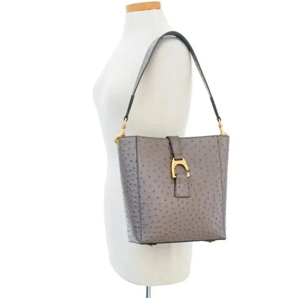 Dooney & Bourke Ostrich Embossed Leather Brynn Bag